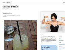Tablet Screenshot of latinafatale.com